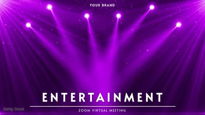 ZOOM VIRTUAL BACKGROUND | ENTERTAINMENT Presentation (16:9) template